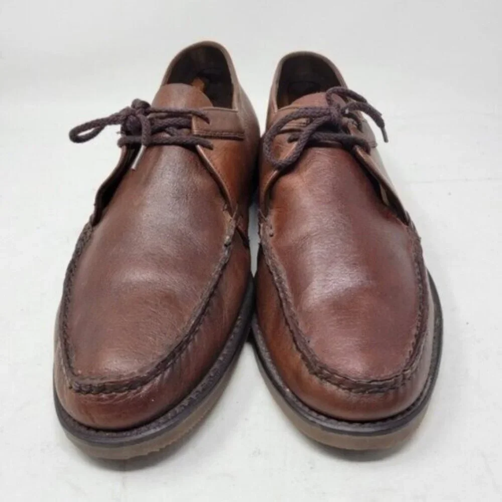 Stuart McGuire | Leather Lace Up Derby Shoes Loafer Business Casual Brown